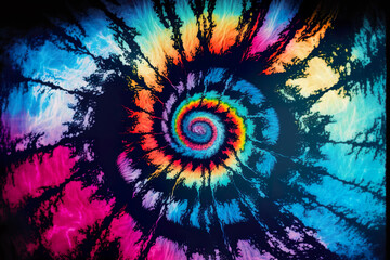 Abstract Tie Dye Background. Generative Ai.