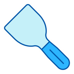 Spatula - icon, illustration on white background, color style