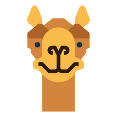camel flat icon style