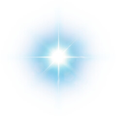 abstract blue star effect