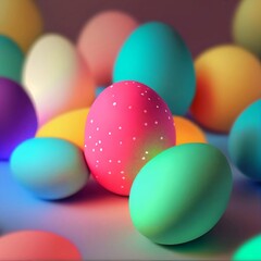 Fototapeta na wymiar easter eggs colourful 