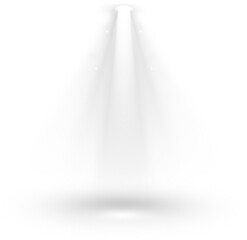 Spotlight isolated on transparent background