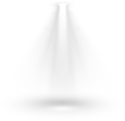Rolgordijnen Spotlight isolated on transparent background © GraphicZone