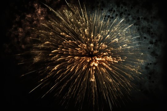 Stock Photo Of Fireworks With A Dark Background. Generative AI