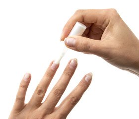 female manicure apparatus on a white background