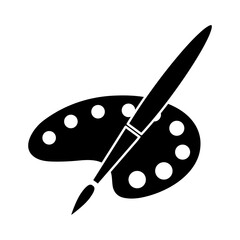 paint vector icon, flat design best illustration on white background..eps