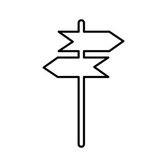 signpost vector icon, trendy style illustration on white background