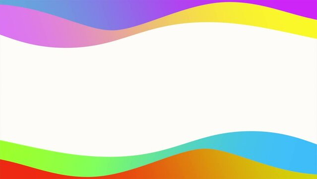 Colorful waves pattern on white gradient, motion abstract business and corporate style background