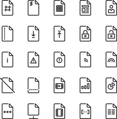 file and documents icon vector pack illustrated 