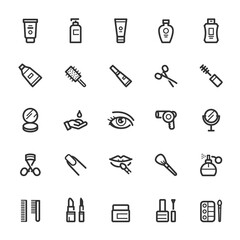 Icon set - Cosmetic line icon