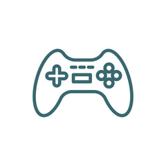 gaming icon. Thin line gaming icon from ai and future technology collection. Outline vector isolated on white background. Editable gaming symbol can be used web and mobile