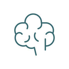 human brain icon. Thin line human brain icon from education and science collection. Outline vector isolated on white background. Editable human brain symbol can be used web and mobile
