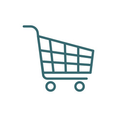 shopping cart icon. Thin line shopping cart icon from education and science collection. Outline vector isolated on white background. Editable shopping cart symbol can be used web and mobile