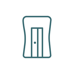 sharpener icon. Thin line sharpener icon from education and science collection. Outline vector isolated on white background. Editable sharpener symbol can be used web and mobile