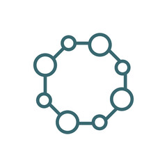 nanotechnology icon. Thin line nanotechnology icon from automation and high tech collection. Outline vector isolated on white background. Editable nanotechnology symbol can be used web and mobile