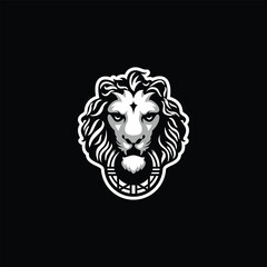 lion logo design vector template