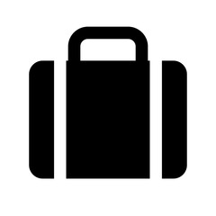 Tote bag silhouette icon. Vector.