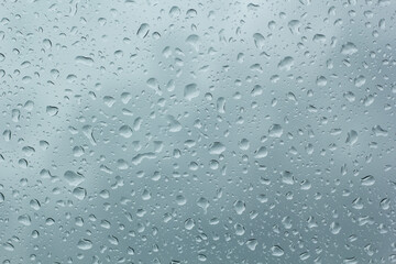 water drops on glass texture background