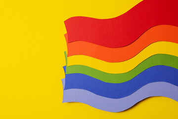 Obraz premium Composition for Pride and LGBTQ community, space for text