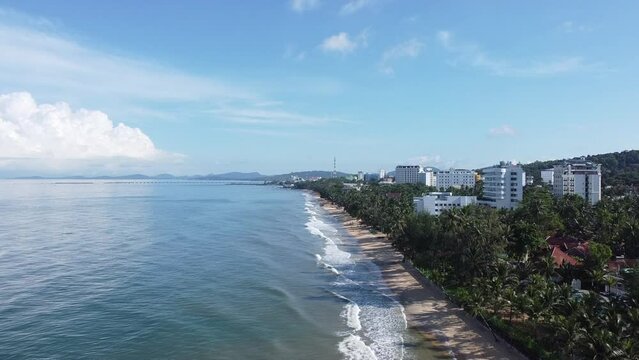 Escape to paradise with stunning video clips of Thanh Kieu Beach Resort and AVS Hotel Phu Quoc. Explore lush jungles and architectural wonders against the backdrop of majestic mountains on a sunny day