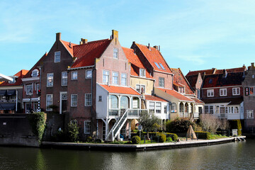 The Netherlands, Enkhuizen city historic buildings and monuments