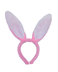 Hair accessories rabbit head band isolated on white background. This has clipping path.