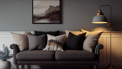 modern interior design by generative ai