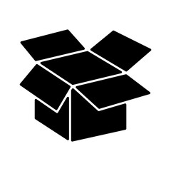 box or package vector trendy style illustration on white background