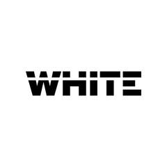 white typography design for fashion clothes