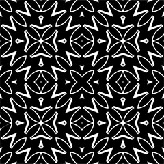 Vector monochrome pattern, Abstract texture for fabric print, card, table cloth, furniture, banner, cover, invitation, decoration, wrapping.seamless repeating pattern.Black and 
white color.