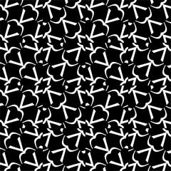 Vector monochrome pattern, Abstract texture for fabric print, card, table cloth, furniture, banner, cover, invitation, decoration, wrapping.seamless repeating pattern.Black and 
white color.