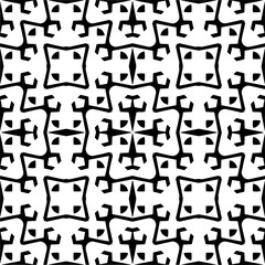 Vector monochrome pattern, Abstract texture for fabric print, card, table cloth, furniture, banner, cover, invitation, decoration, wrapping.seamless repeating pattern.Black and 
white color.
