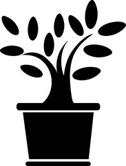 plant pot icon vector design trendy style flat design..eps