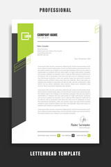Business Professional and modern corporate letterhead template 