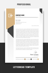 Business Professional and modern corporate letterhead template 