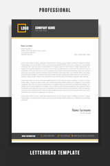 Business Professional and modern corporate letterhead template 