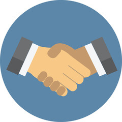 Agreement business handshake. Transparent background