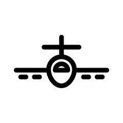 airplane icon or logo isolated sign symbol vector illustration - high quality black style vector icons
