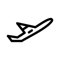 airplane icon or logo isolated sign symbol vector illustration - high quality black style vector icons
