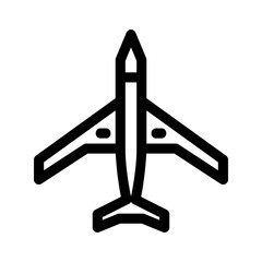 airplane icon or logo isolated sign symbol vector illustration - high quality black style vector icons
