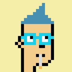 Pixelated people avatar