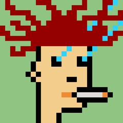 Pixelated people avatar