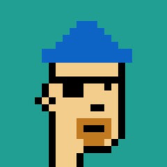 Pixelated people avatar