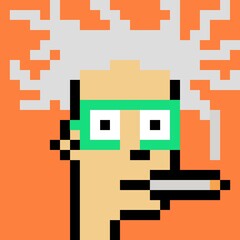 Pixelated people avatar