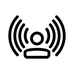 broadcast icon or logo isolated sign symbol vector illustration - high quality black style vector icons
