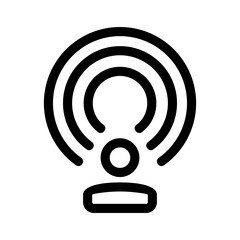 broadcast icon or logo isolated sign symbol vector illustration - high quality black style vector icons
