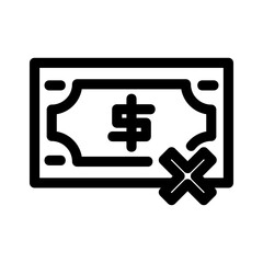 Obraz premium cashless icon or logo isolated sign symbol vector illustration - high quality black style vector icons 