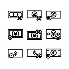 cashless icon or logo isolated sign symbol vector illustration - high quality black style vector icons
