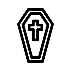 Obraz premium coffin icon or logo isolated sign symbol vector illustration - high quality black style vector icons 