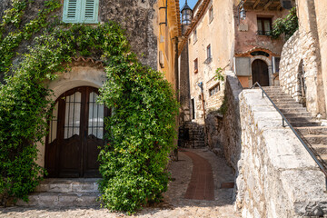 Fototapeta na wymiar View of Èze, Provence-Alpes-Côte d'Azur, France